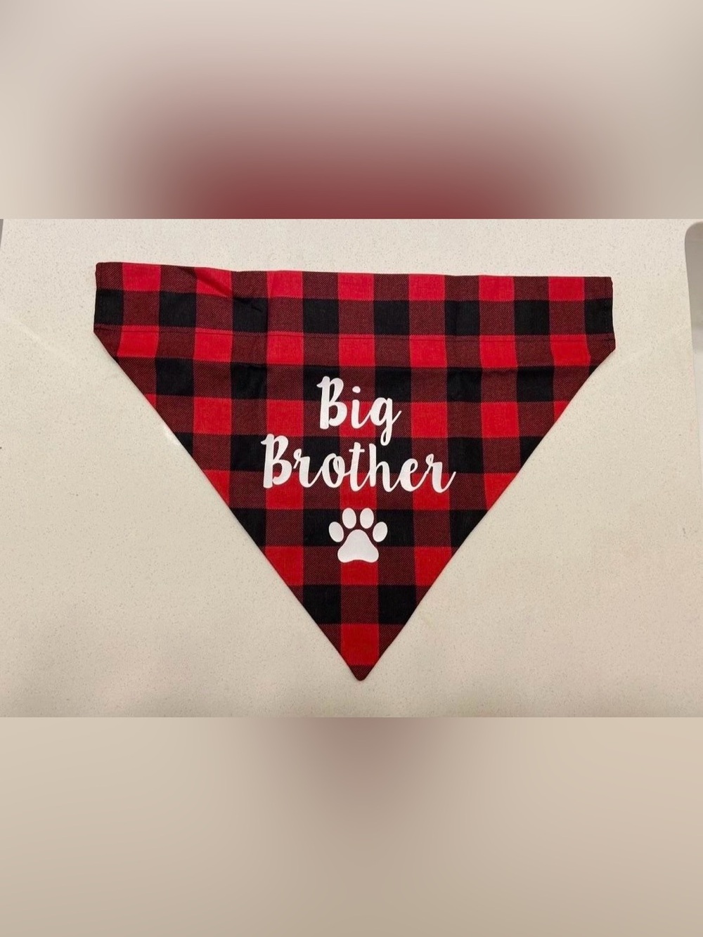 BIG BROTHER DOG BANDANA • LARGE DOG • PREGNANCY ANNOUNCEMENT